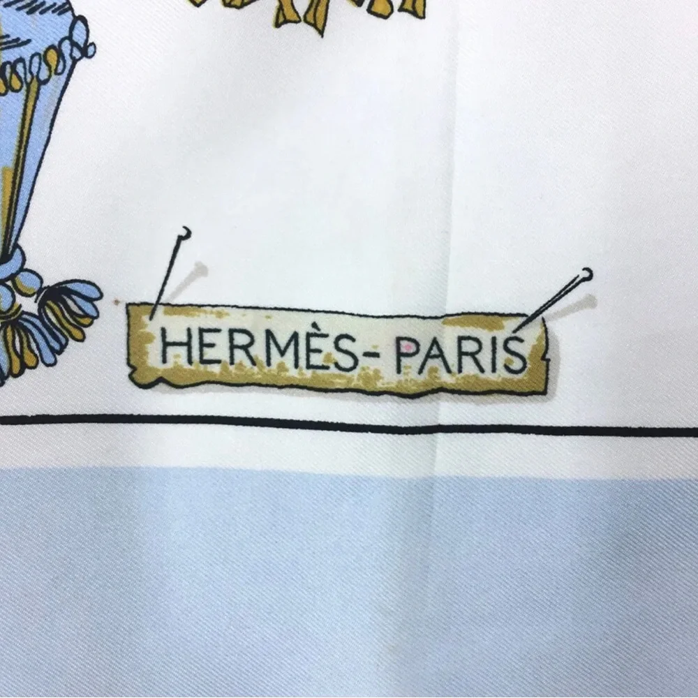 HERMES Pasementerie Carre 90 Multicolor Silk%100 - Picture 9 of 9